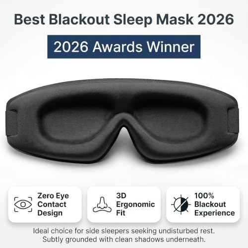 Sleep Mask for Women Men: 100% Blackout 3D Eye Mask for Sleeping, Sleeping Mask - Image 3