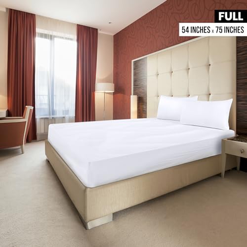 Pack of 2 Full Fitted Sheet, Fits Up to 15 Inch Deep Pocket - Image 2