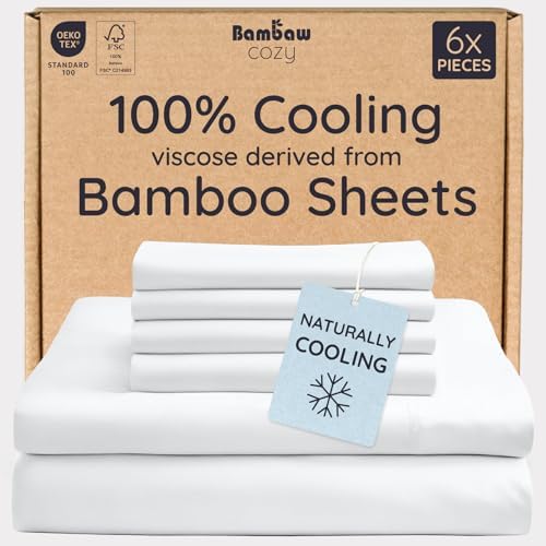 Bambaw King Size Cooling Sheets Set 6pcs by Bambaw