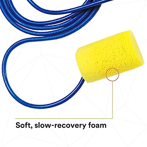 3M Ear Plugs with Cord, E-A-R Classic 311-1101, NRR 29, Regular Size - Image 6