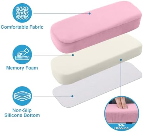 Smiry Memory Foam Office Chair Armrest Pads, Non-Slip Armrest Cushion - Image 3