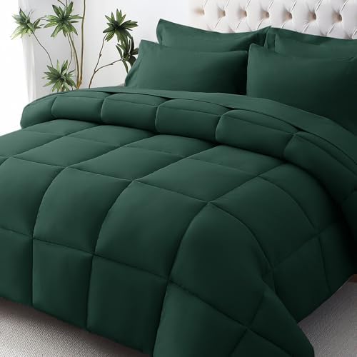JOLLYVOGUE King Comforter Set, Ultra-Soft Bed in a Bag King Size 7 Pieces by JOLLYVOGUE