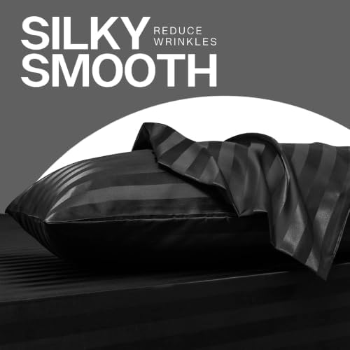 MR&HM Satin Pillowcase 2 Pack, King Size 20"x36" - Image 5