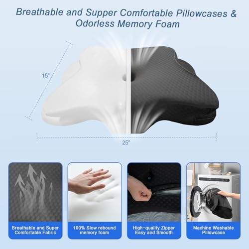 Pain Relief Cervical Pillow for Neck Support, Adjustable Ergonomic Pillow - Image 5