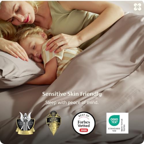 Bedsure PureWoven 100% Viscose Derived from Bamboo, King Size Sheets Set - Image 2