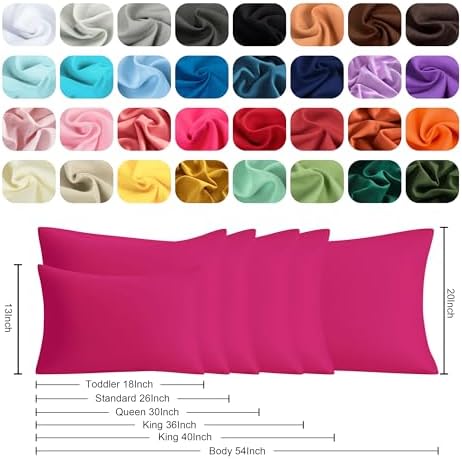 King Pillow Cases, 2 Pack, 20x40 in, Microfiber - Image 6