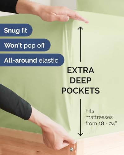 CGK Linens 2 Pack Extra Deep King Fitted Sheets - Image 2