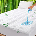 Unilibra King Size Waterproof Mattress Pad Rayon Made from Bamboo, Quilted by Unilibra