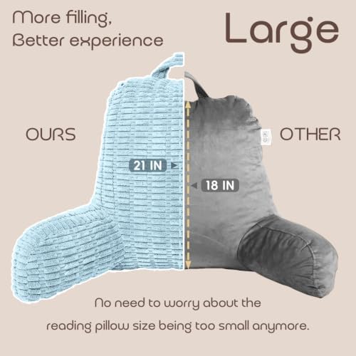 Reading Pillows for Bed Back Rest Pillow for Sitting up - Image 2