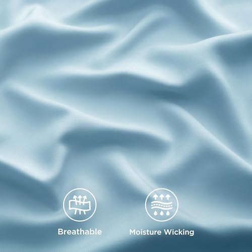 Bedsure PureWoven 100% Rayon Derived from Bamboo, Twin Bed Sheets, 3 Pieces - Image 4