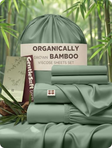 Bedsure PureWoven 100% Viscose Derived from Bamboo, California King Sheets by BEDSURE
