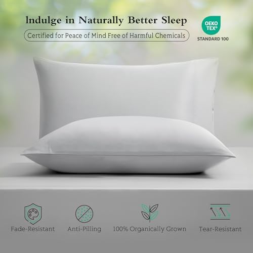 Cooling Pillowcases Queen Size Set of 2, Viscose Derived from Bamboo - Image 3