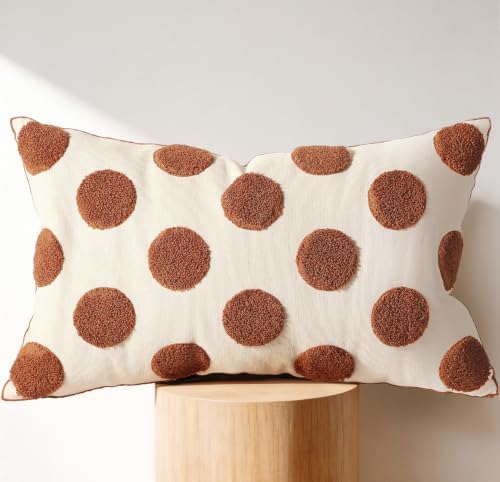 Fall Embroidered Lumbar Pillow Cover 20x12 Inch by Kokaaee
