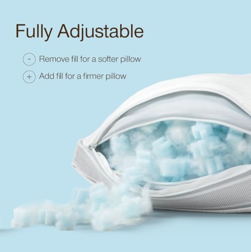 Coop Home Goods Cool+ Adjustable Cooling Toddler Pillow, Cooling Gel Memory - Image 3