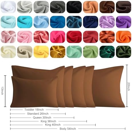 King Pillow Cases, 2 Pack, 20x40 in, Microfiber - Image 6