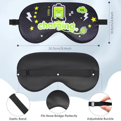 2 Pcs Boys Sleep Eye Mask, Guys Blackout Sleeping Silk Mask - Image 3
