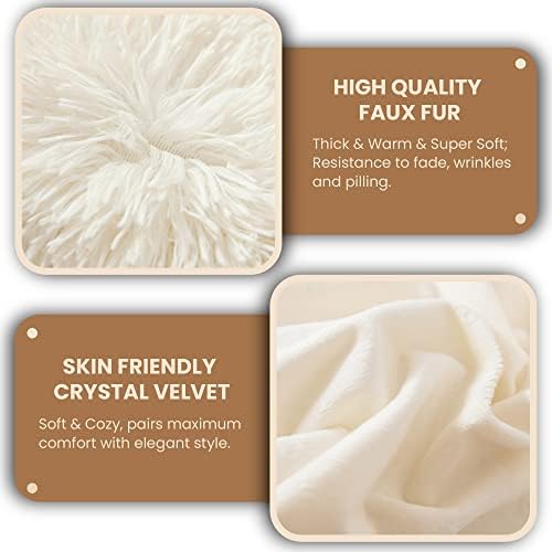 MEGO Luxury Fluffy Faux Fur Body Pillow Cover 20"x54" - Image 6