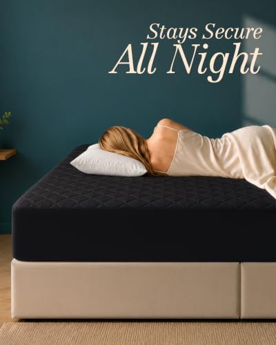 Queen Mattress Pad, Quilted Mattress Protector Topper fits 16" Deep Pocket - Image 4
