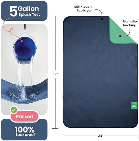 IMPROVIA® Washable Underpads, Heavy Absorbency Reusable Incontinence Pads - Image 3