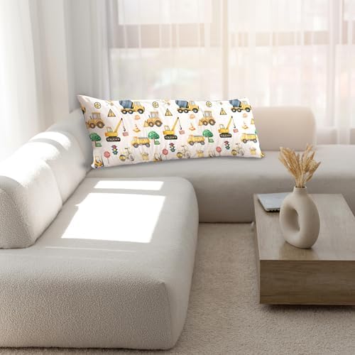 Construction 20x54 Body Pillow Cover, Construction Room Decor - Image 6