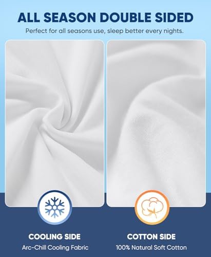 LUXEAR Cooling Pillow Cases for Hot Sleepers, Queen Size - Image 5