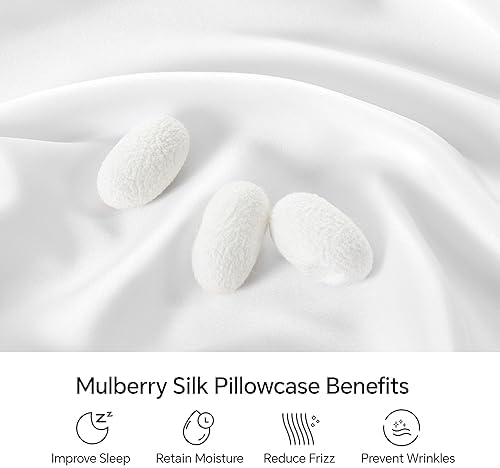 INFIIXSO Mulberry Silk Pillow Cases Standard Size - Image 2