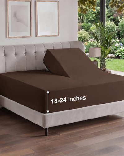 CGK Linens Extra Deep Flex Top Split Head King Fitted Sheet Only by CGKUnlimited