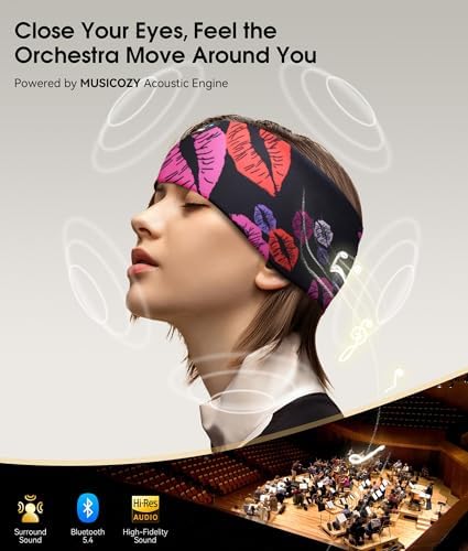 MUSICOZY Bluetooth 5.4 Sleep Headphones Headband Sports Wireless Audio - Image 4
