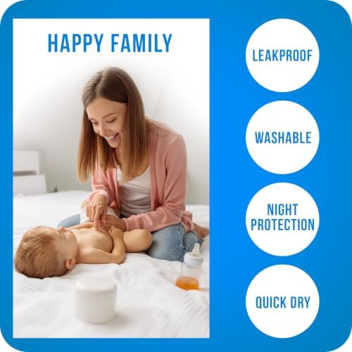 4 Pack Washable Pee Pads for Dogs 34" x 52", Waterproof Dog Training Pads - Image 7
