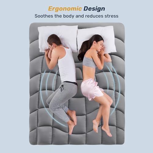 Unikome Waterproof Quenn Mattress Pad, Soft Breathable Bed Cover - Image 3
