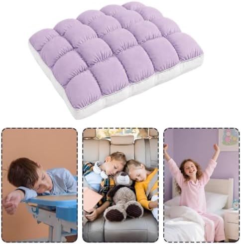 Cooling Marshmallow Pillow Soft Supportive Grid Cloud Sleeping - Image 4