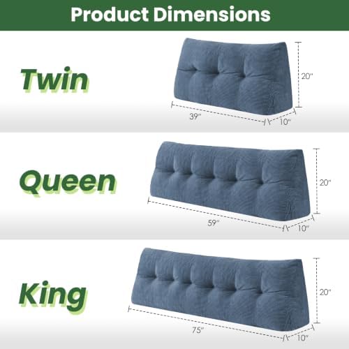 Headboard Pillow Twin, Triangle Bed Wedge Pillow - Image 2