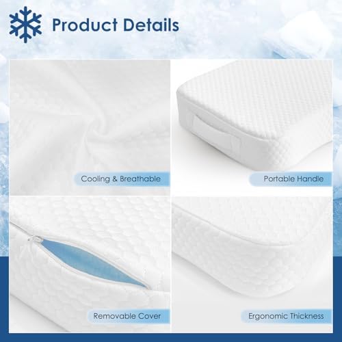 Leg Pillow for Side Sleepers, Memory Foam Knee Pillow for Side Sleeping - Image 7