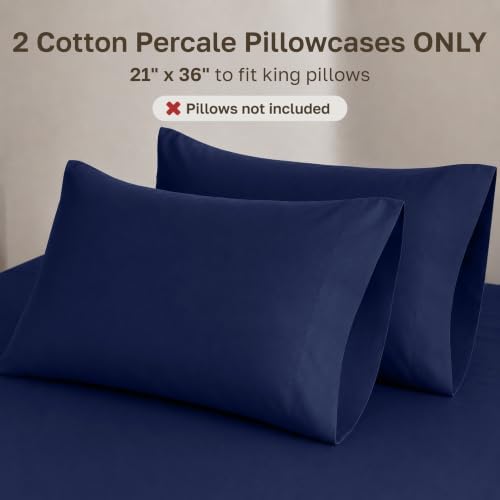 California Design Den 100% Organic Cotton 2-Pack Pillowcases King - Image 3