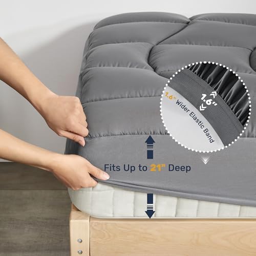 Unikome King Mattress Pad Waterproof Ergonomic Quilted - Image 6