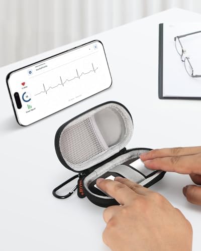 Mini Hard Shell Earbuds Case, Portable Kardia EKG Monitor Pouch Bag - Image 7