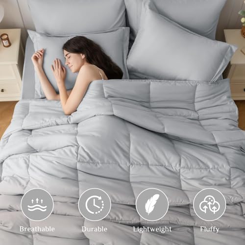 JOLLYVOGUE Full Comforter Set, Ultra-Soft Bed in a Bag Full Size 7 Pieces - Image 2