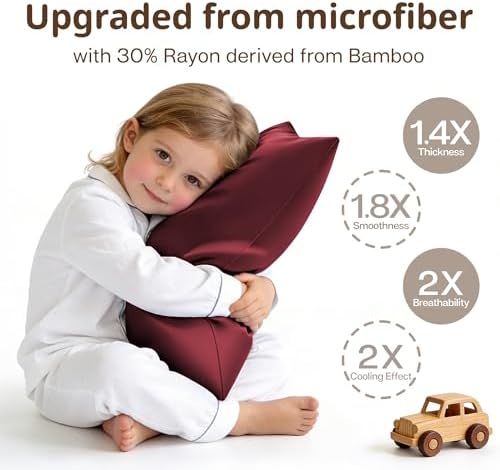 MR&HM 13"x18" Travel Pillowcase 2 Pack, Cooling & Breathable - Image 3