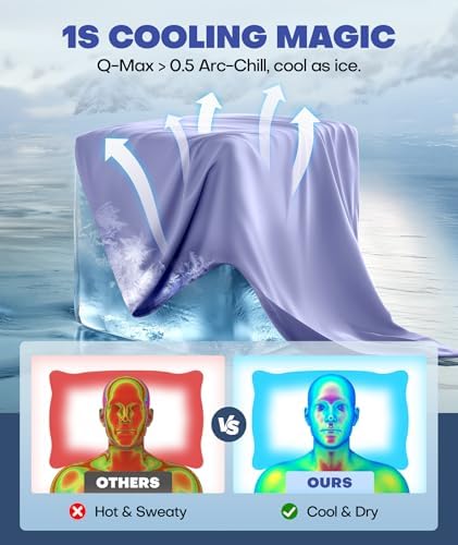 Ultra-Chill Cooling Pillowcase for Hot Sleepers, Softer Than Silk Pillow Cases - Image 2