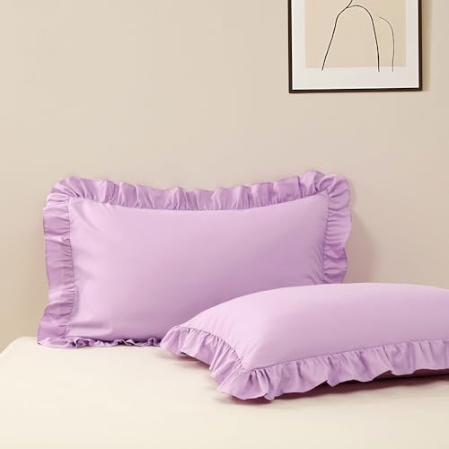 Ruffle Pillow Case Queen Size Set of 2 by Unknown