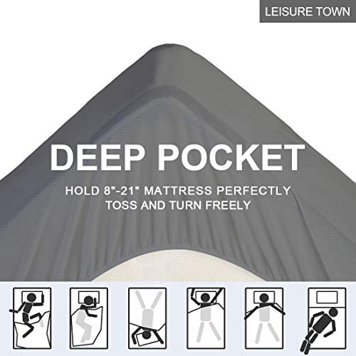 LEISURE TOWN Cotton Full Mattress Pad Fitted Quilted Mattress Cover - Image 4