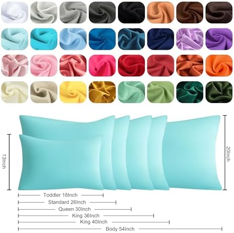 Queen Pillow Cases, 2 Pack, 20x30 in, Microfiber - Image 6