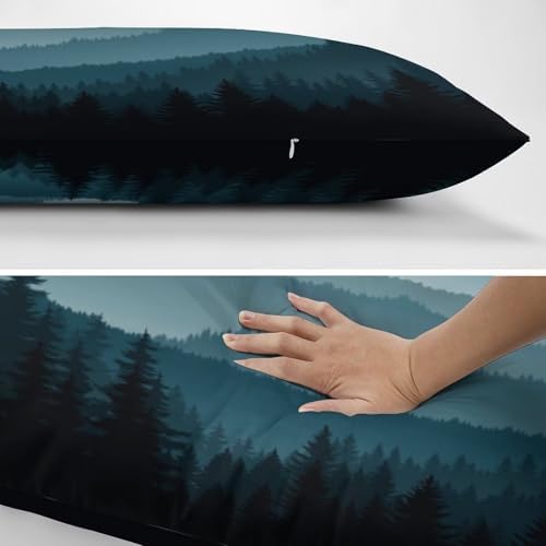 Foggy Forest Body Pillow Cover Pillowcase - Image 5