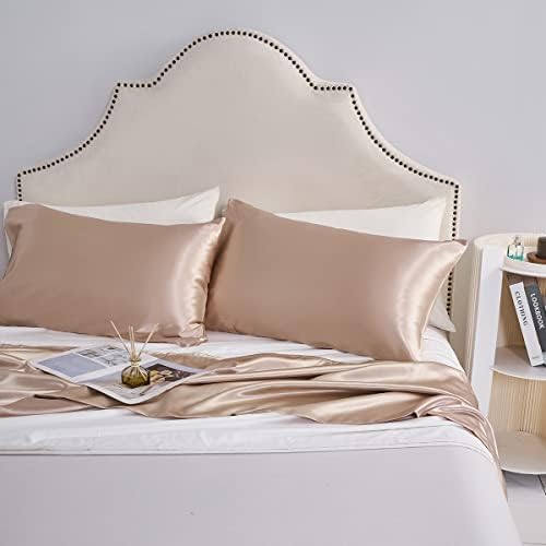 Satin Pillowcases Set of 2, Queen Size Cooling Pillow Cases - Image 4