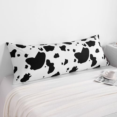 NTBAY Body Cow Pillowcase, 1800 Thread Brushed Microfiber Black and White Cow - Image 5