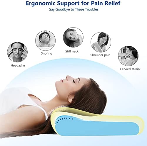 ZAMAT Memory Foam Pillow for Neck Pain Relief, Adjustable Ergonomic Cervical - Image 6