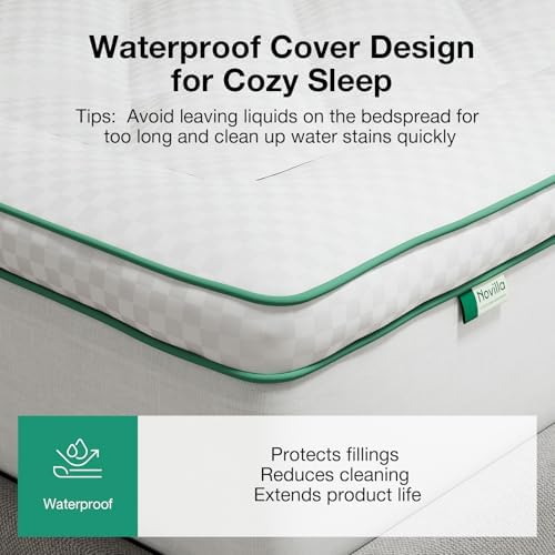 Novilla King Mattress Topper, Extra Thick Pillow Top Down Alternative Pad - Image 3