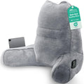 Sasttie Reading Pillow for Bed, Back Pillow for Sitting Up, Dark Grey by SASTTIE