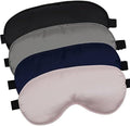 LERSVICVIL 4 Pack Eye Mask for Sleeping Silky Soft Satin Blindfold Adjustable by LERSVICVIL