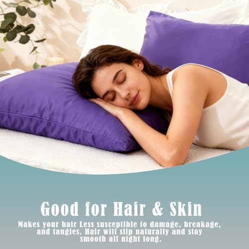 TELUS Pillow Cases Queen Size 2 Pack, Bamboo Rayon Pillowcase - Image 5